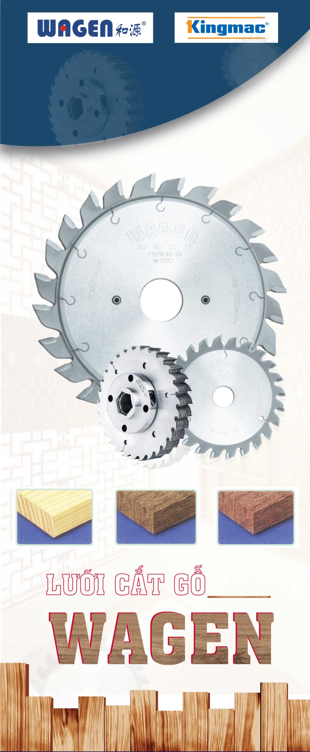 banner lưỡi cắt gỗ