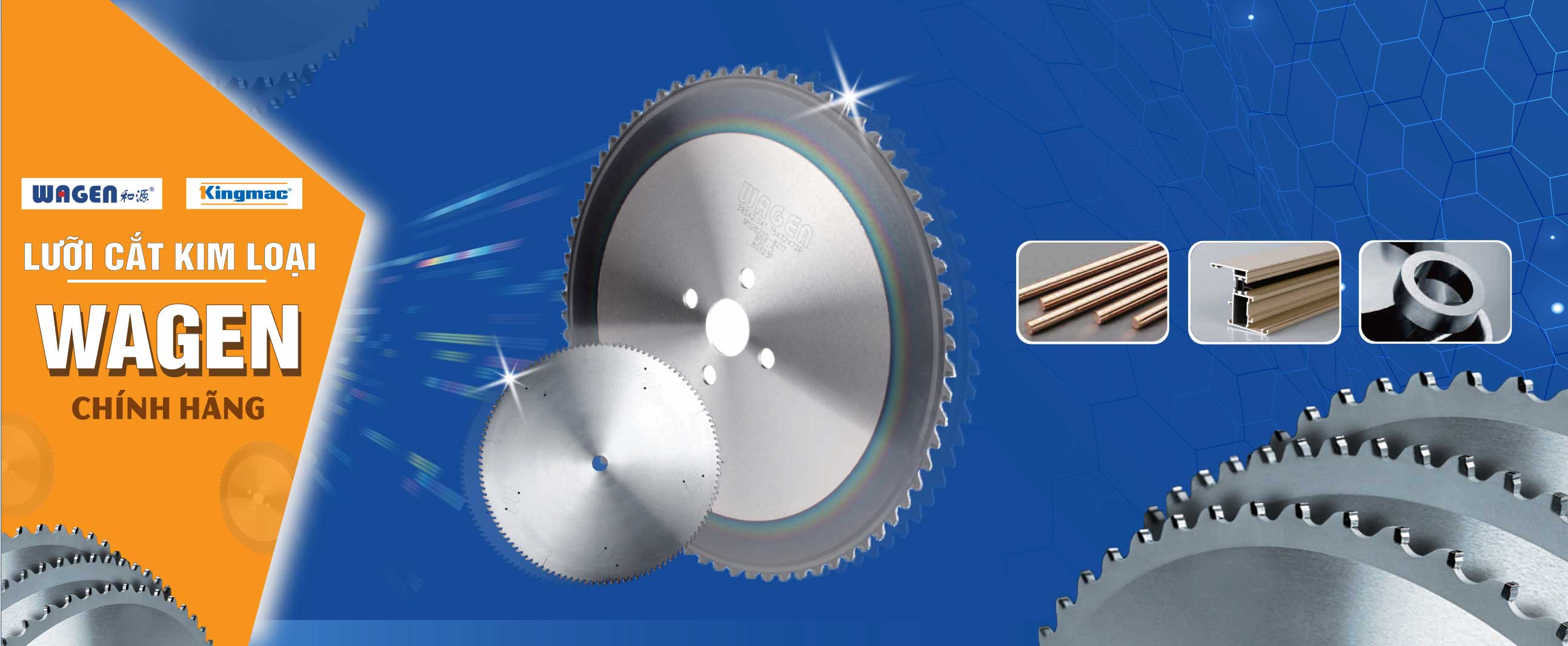 banner lưỡi cắt kim loại